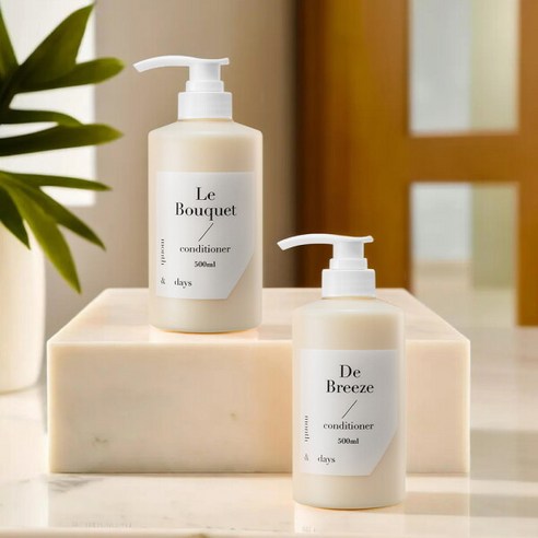 [먼스앤데이즈] 퍼퓸케어 컨디서너 2종 패키지 (디 브리즈 500ml + 르 부케 500ml)