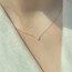 14K 심플 프롱 1부,2부 랩그로운 다이아몬드 목걸이